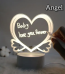 3D Love Lamp, Romantic Night Light, Love Decorative Lamp, LED Love Lamp, Bedroom Love Lamp, Valentine’s Gift Lamp