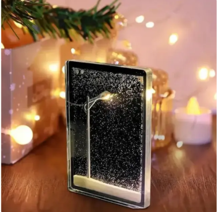 Christmas Gift Handmade DIY Snow Scenery Night Light