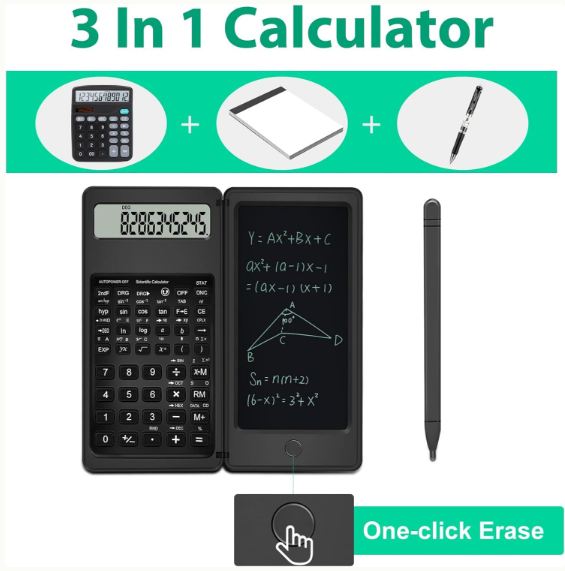 S9 Scientific Calculator E-writer," which is a combination of a scientific calculator and an LCD writing S9 Scientific Calculator E-writer," which is a combination of a scientific calculator and an LCD writing