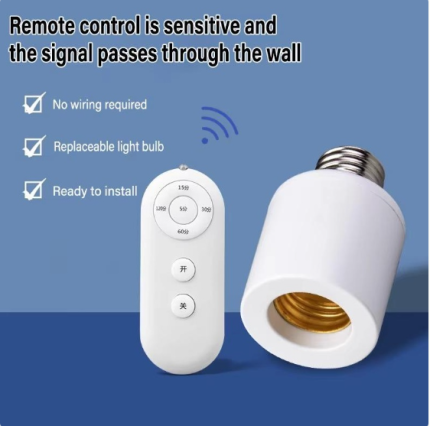 E27 screw Wireless Bulb Lamp Holder