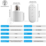 E27 screw Wireless Bulb Lamp Holder - Image 3